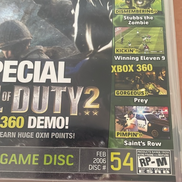 RARE XBOX 360 Special: Call of Duty 2 Demo (February 2006) - Disc #54 - Picture 9 of 13